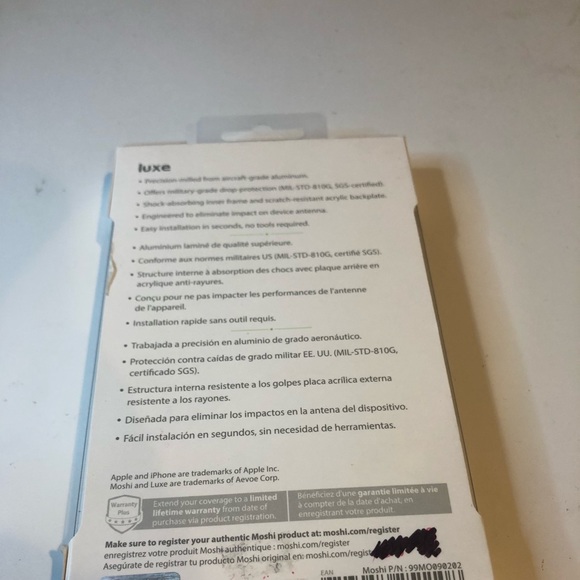 Moshi Luxe Metal IPhone 7+ Bumper Case - Picture 3 of 3